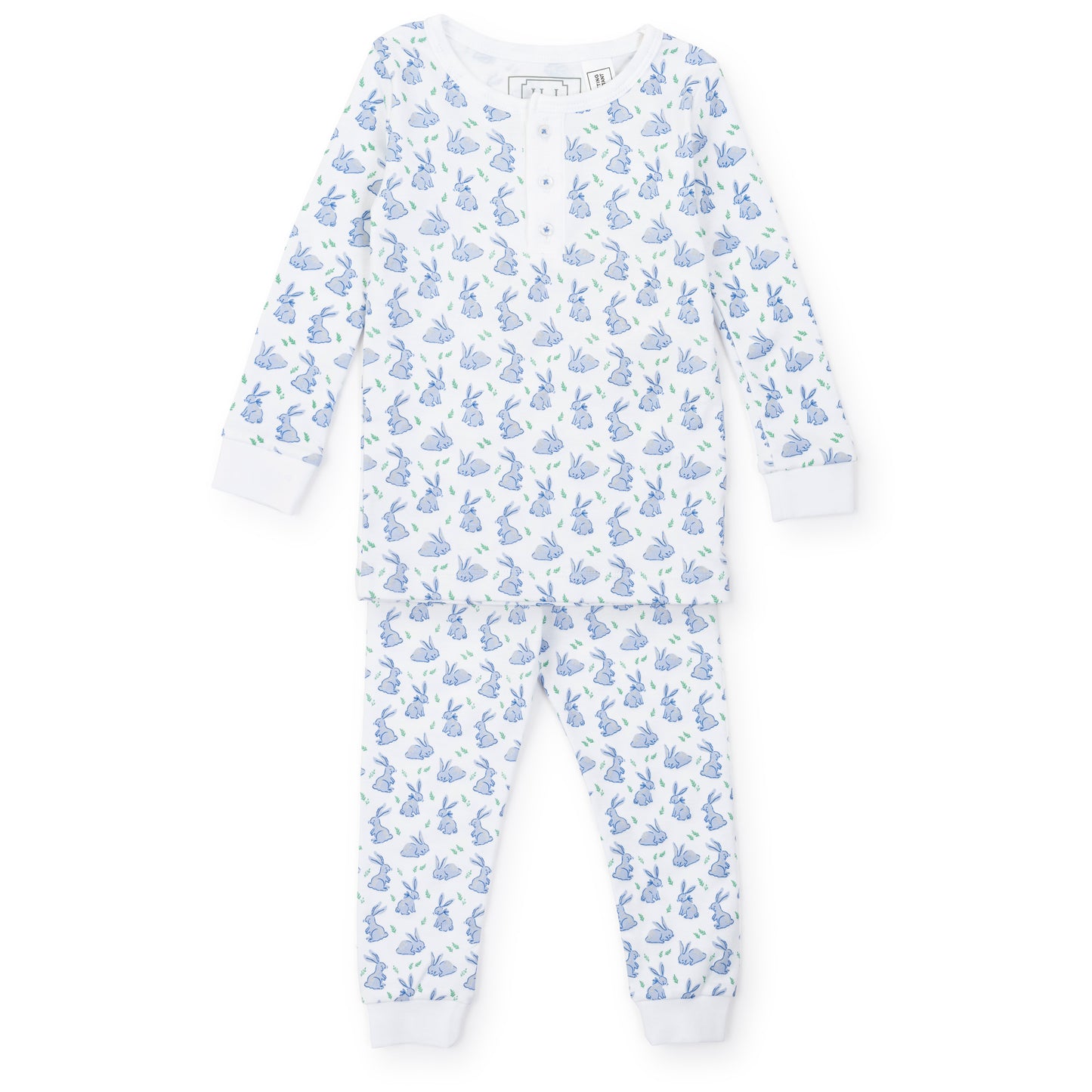 Lila & Hayes - Jack Pajama Set Bunny Hop Blue