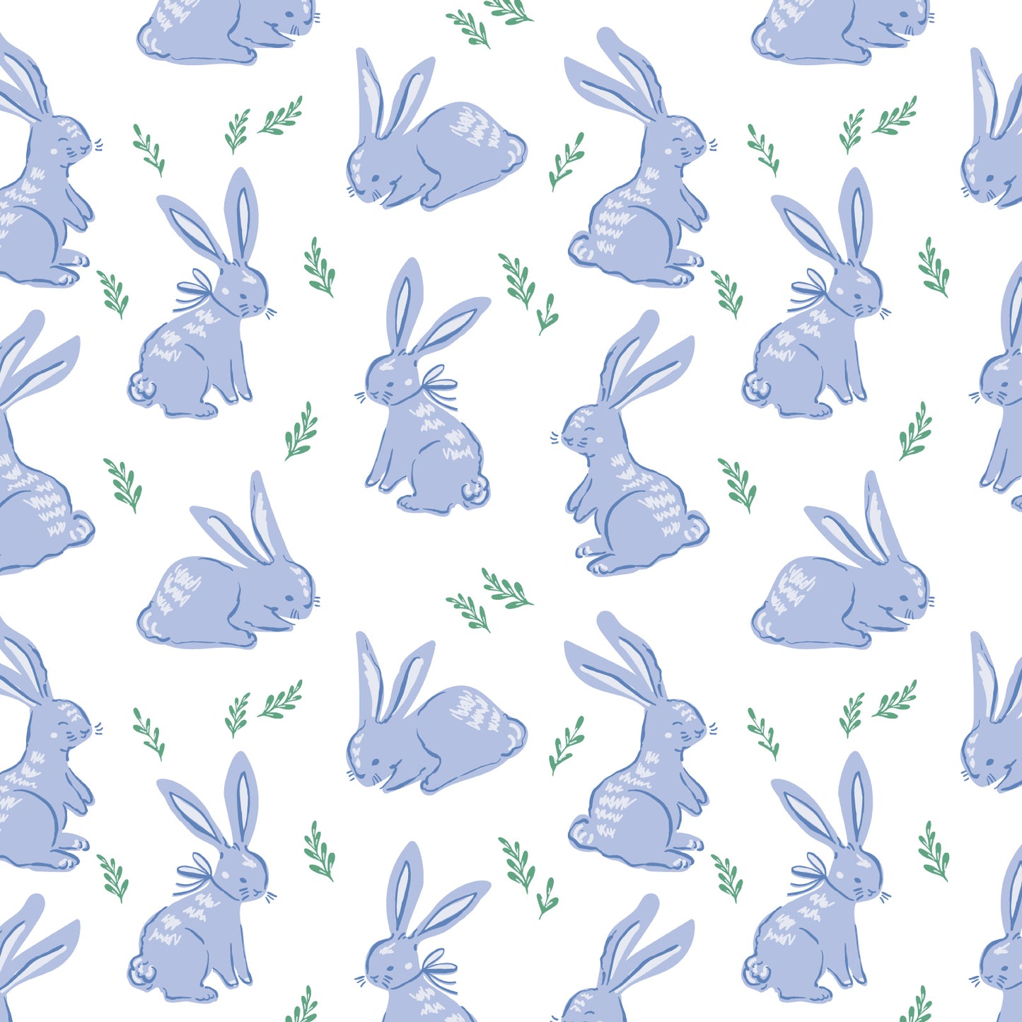 Lila & Hayes - Parker Zipper Pajama Bunny Hop Blue