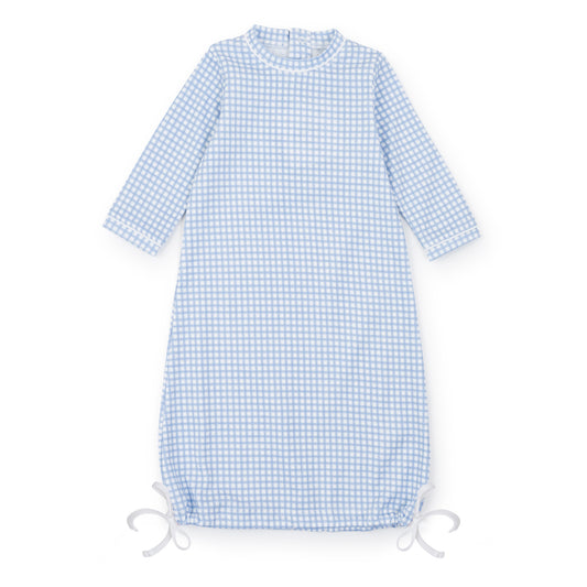 Lila & Hayes - George Daygown Light Blue Box Plaid