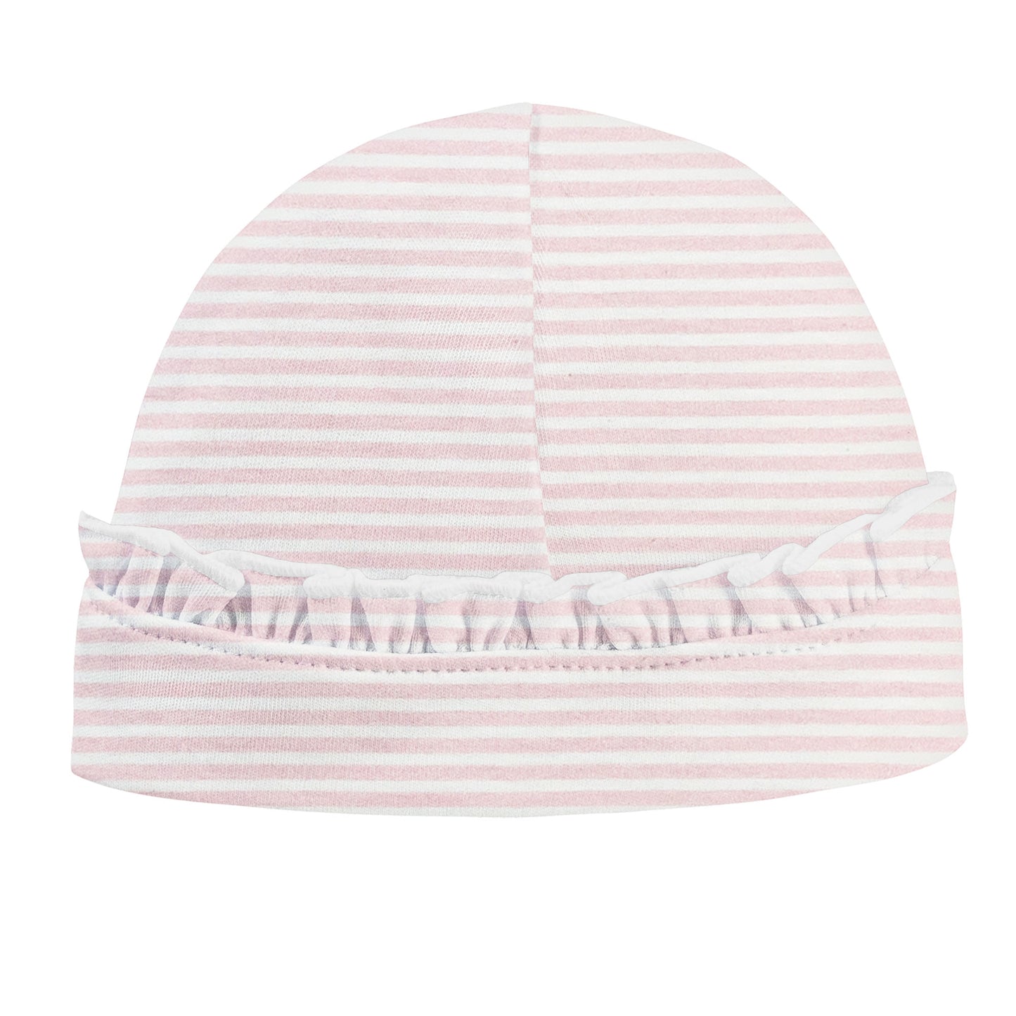 Baby Club Chic - Pink Stripes Ruffle Hat