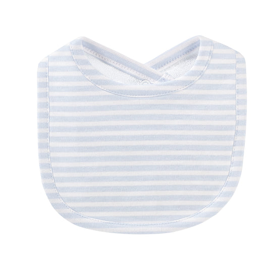 Baby Club Chic - Light Blue Stripes Bib