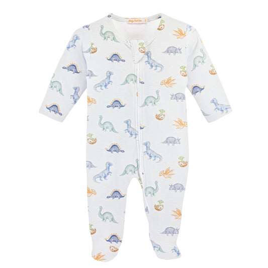 Baby Club Chic - Baby Dinos Zipped Footie