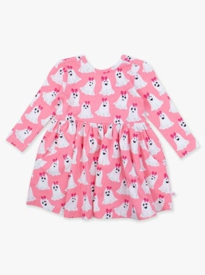 RuffleButts | Ghostie Girls Twirl Dress