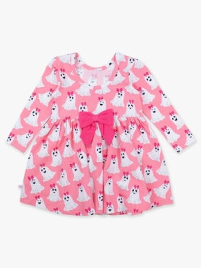 RuffleButts | Ghostie Girls Twirl Dress
