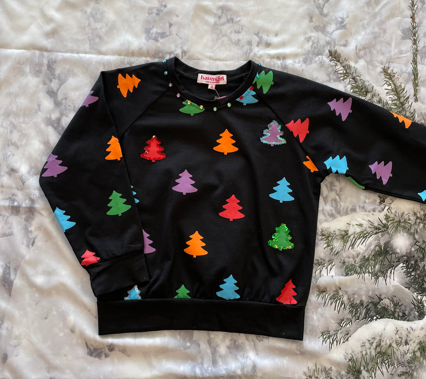 Haven Girl - Rainbow Tree Sweatshirt