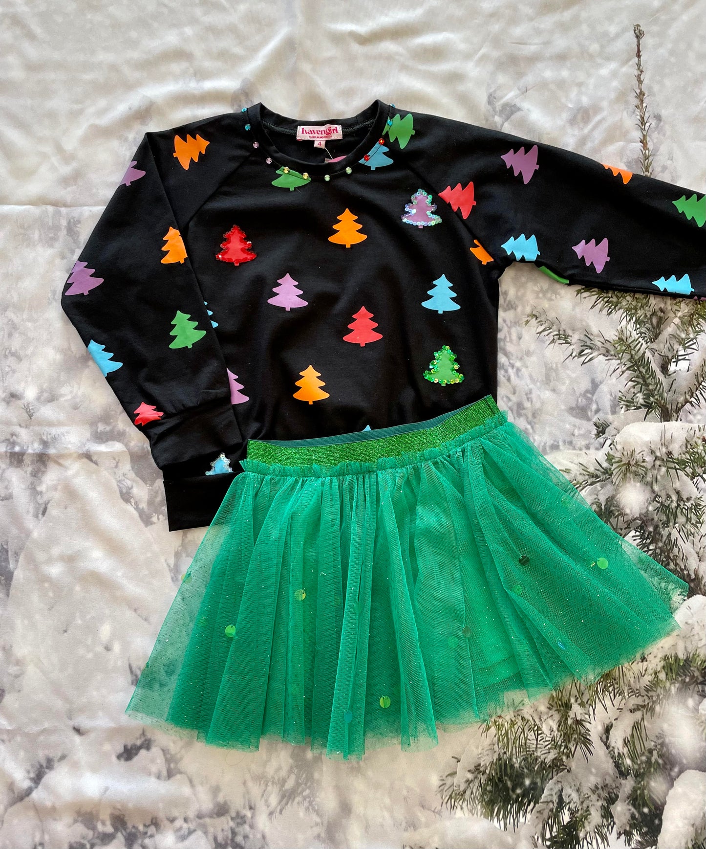 Haven Girl - Rainbow Tree Sweatshirt