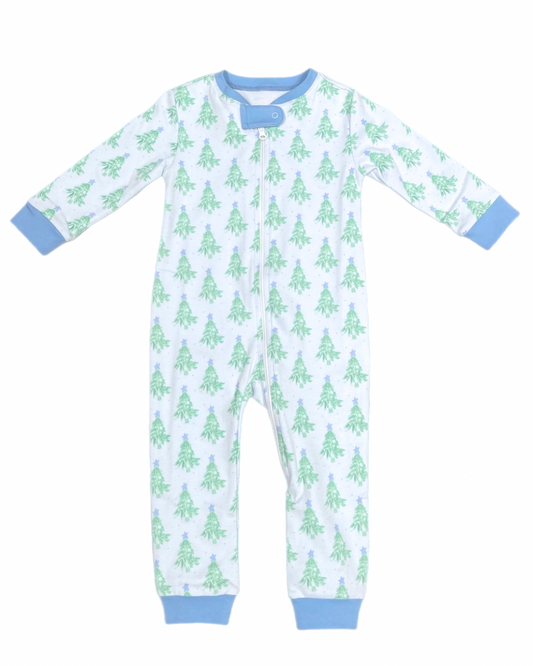 James & Lottie - Christmas Tree Boys One Piece Jammies