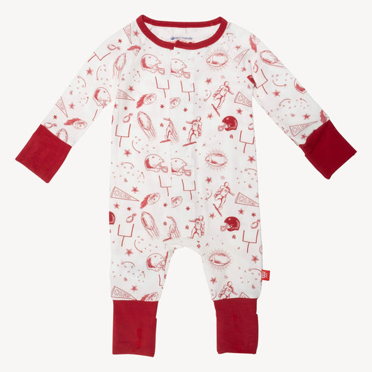 Magnetic Me - White/Red Game Coverall