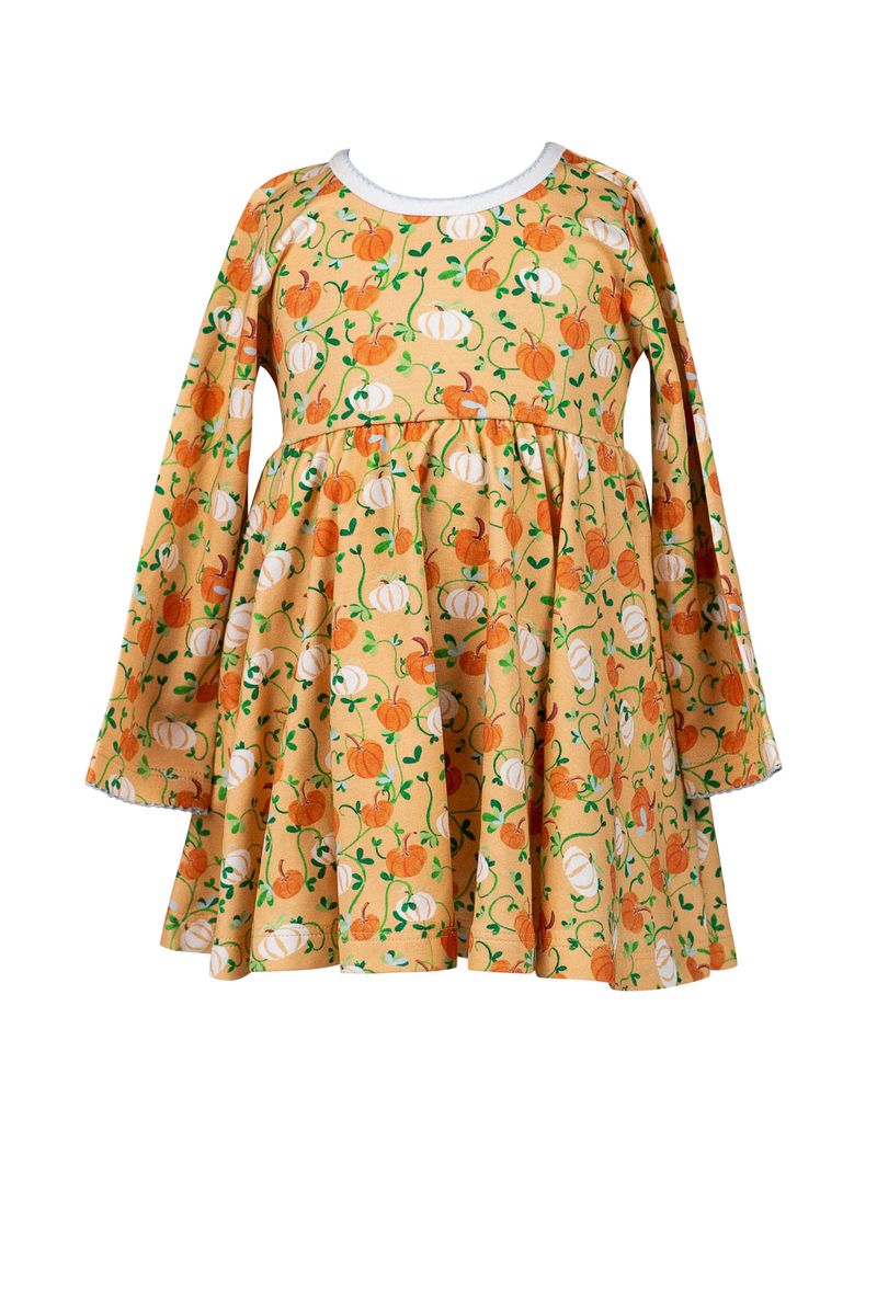 Proper Peony - Autumn Vine Twirl Dress