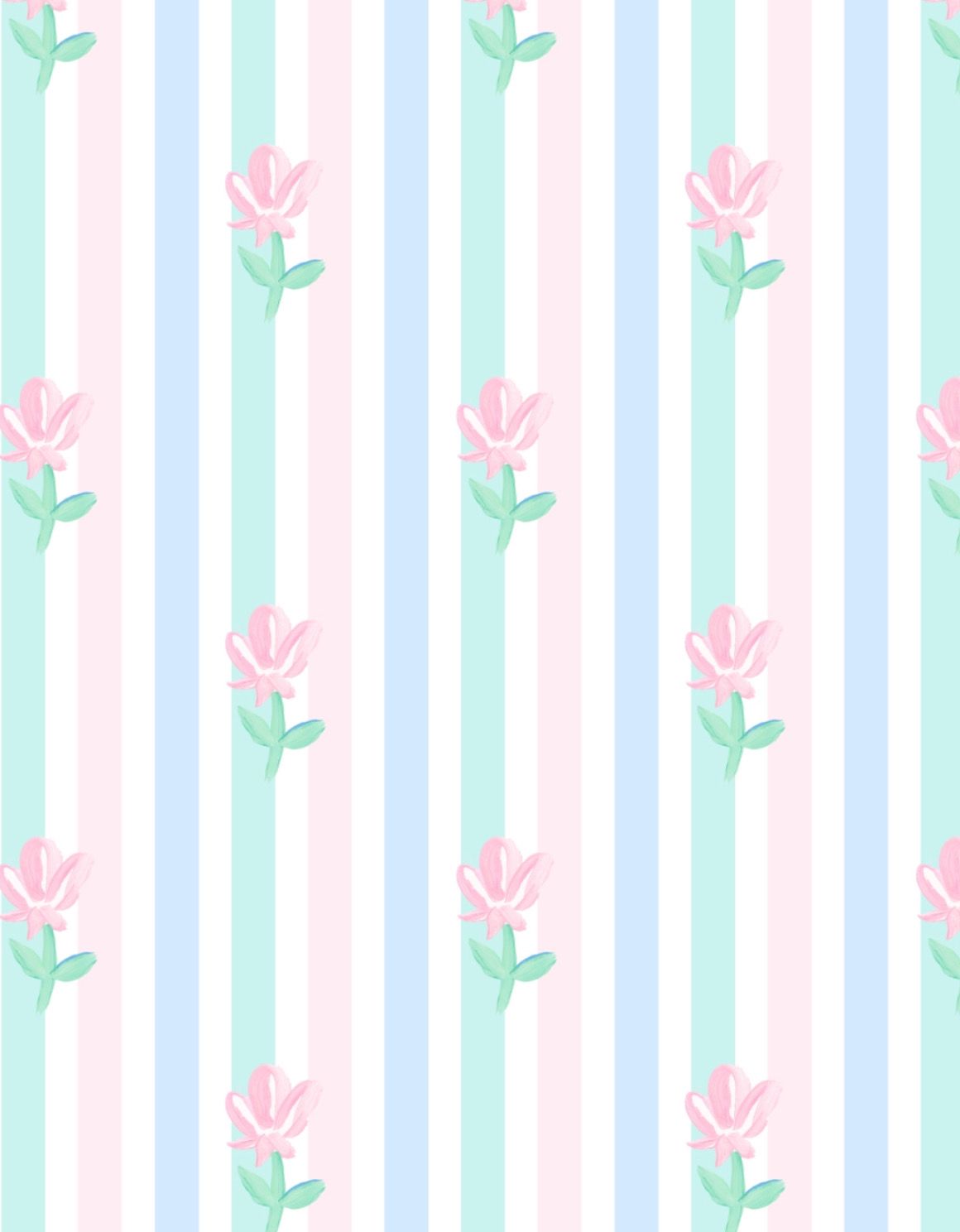 James & Lottie - Lottie Bloomer Set Floral Pastel Stripe