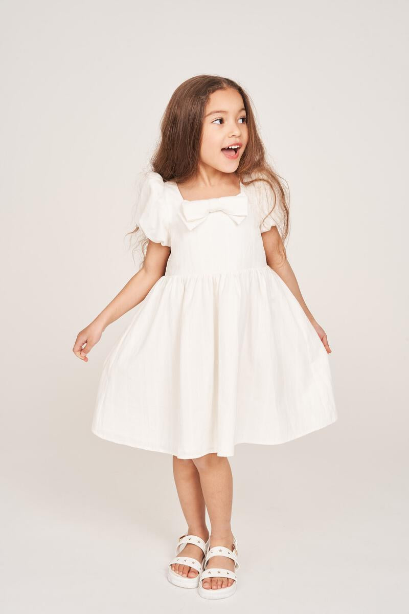 Floraison - The Kylie Girl Dress White