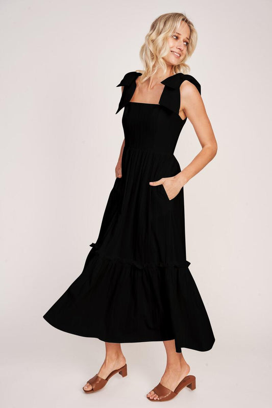 Floraison - The Elizabeth Dress Black