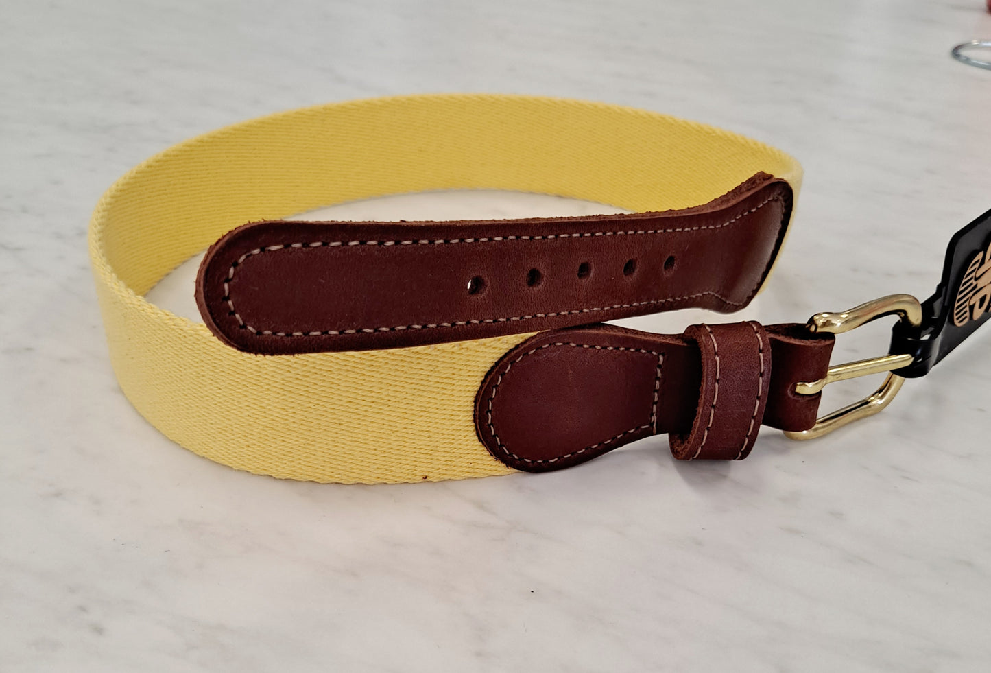 Ebinger Leather - Plain Children's Belt Yellow