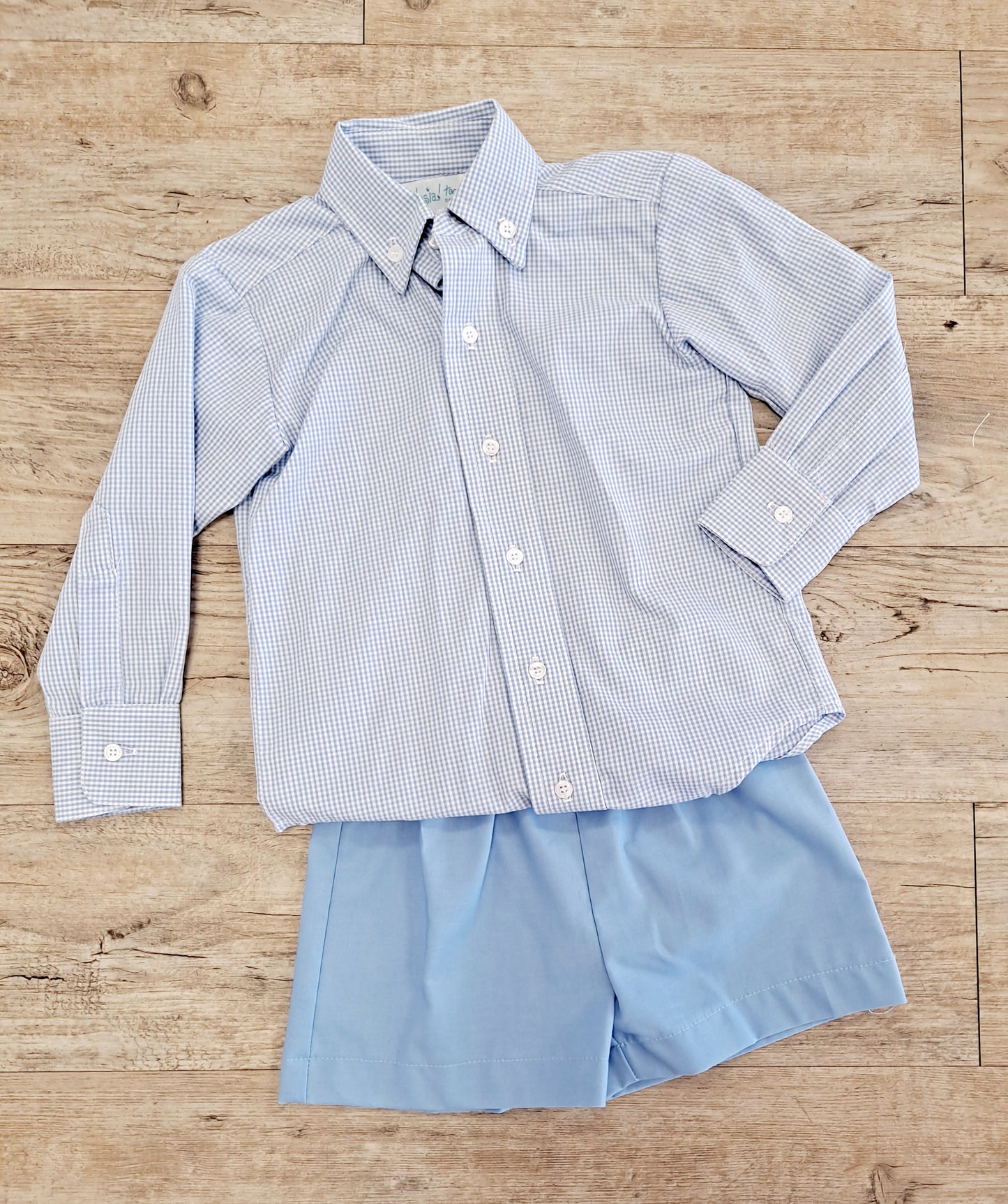 Funtasia - Blue Check Shirt/Shorts Set