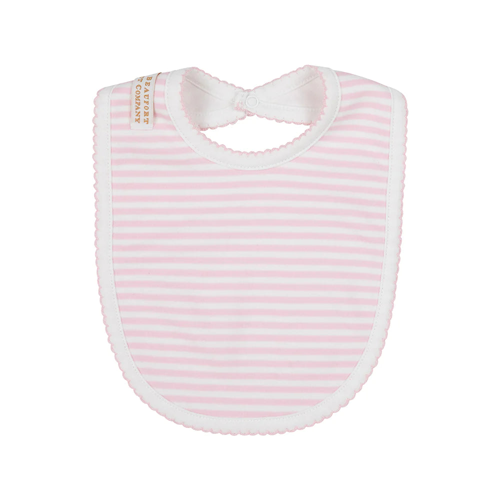 TBBC - Burp Me Bib Palm Beach Pink Stripe