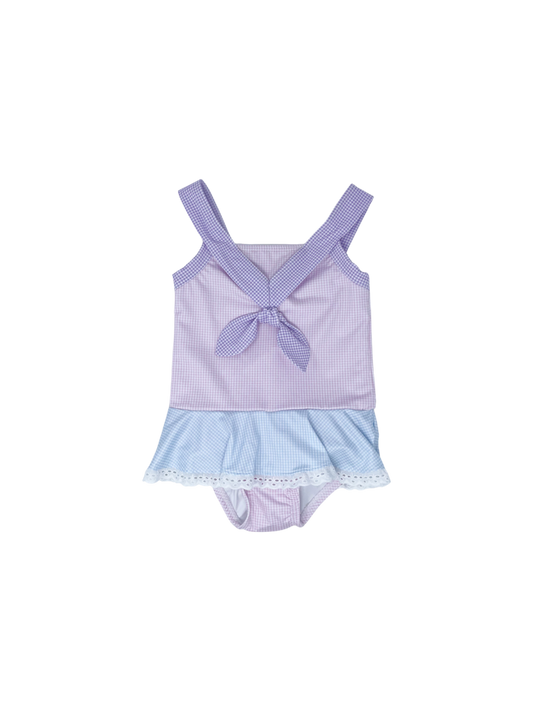 Lullaby Set - Nora Swimsuit Color Block Lavender