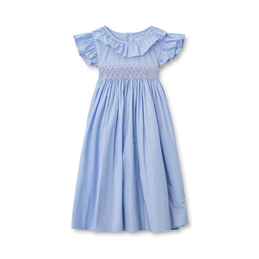 Nanducket - Sarah Sloane Smocked Dress Blue/Pink