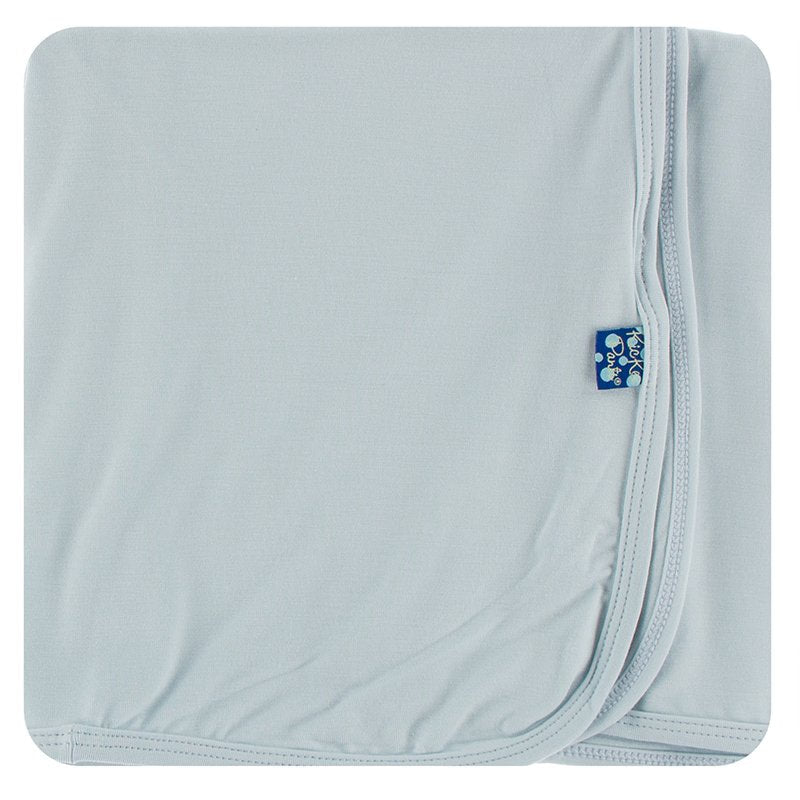 Kickee Pants - Solid Swaddling Blanket Illusion Blue