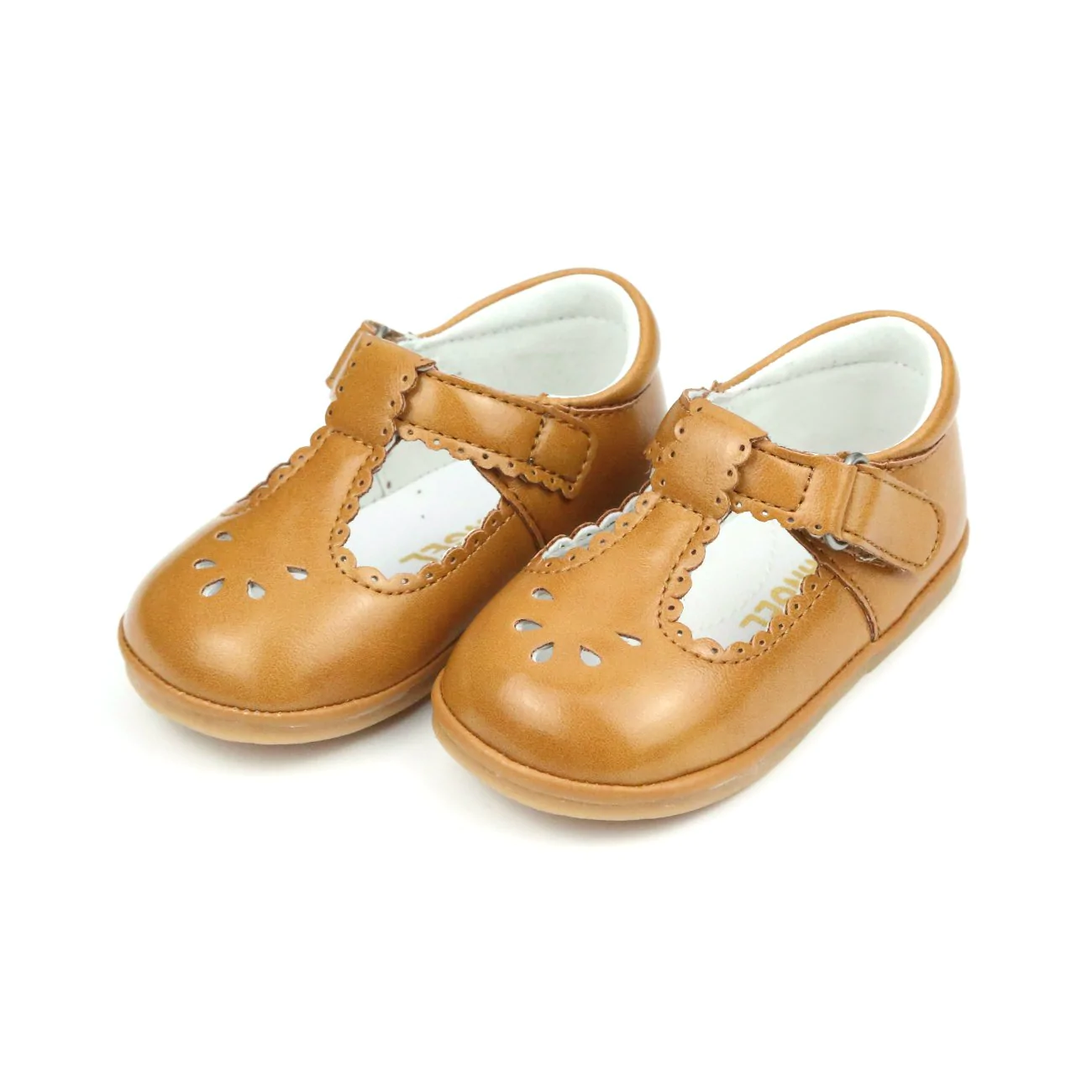 L'Amour - Dottie Scalloped Mary Janes Spicy Mustard