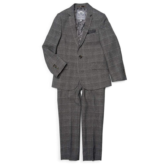Appaman - Charcoal Glen Check 2-Pc Mod Suit