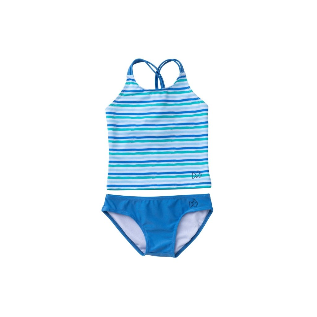 Prodoh - Blue Perennial Tankini Swim Set