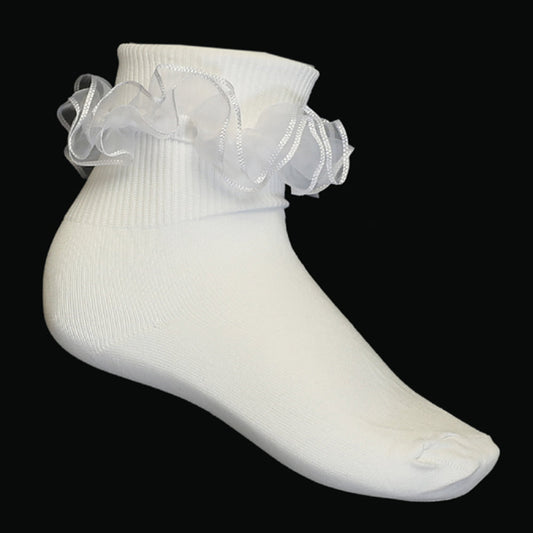 Lito - Girls Ruffled Socks Ivory