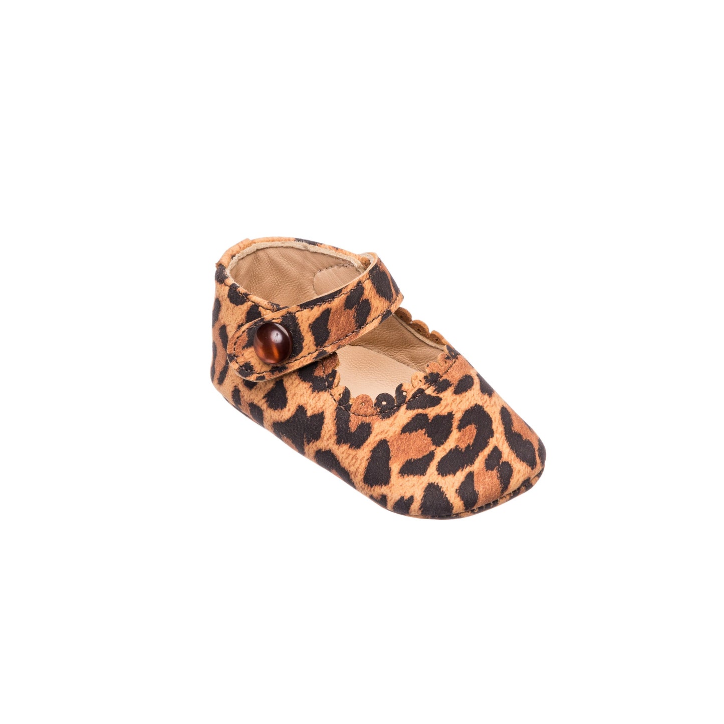 Elephantito - Baby Mary Jane Suede Leopard