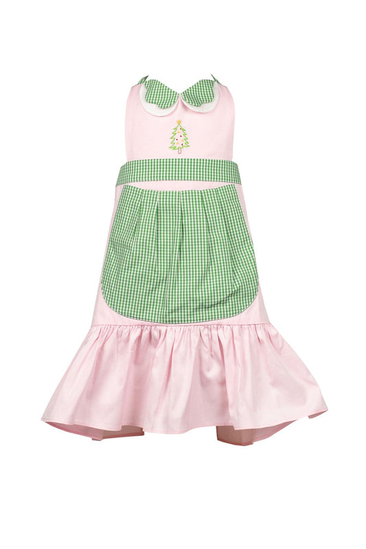 Proper Peony - Noel Apron Pink/Green