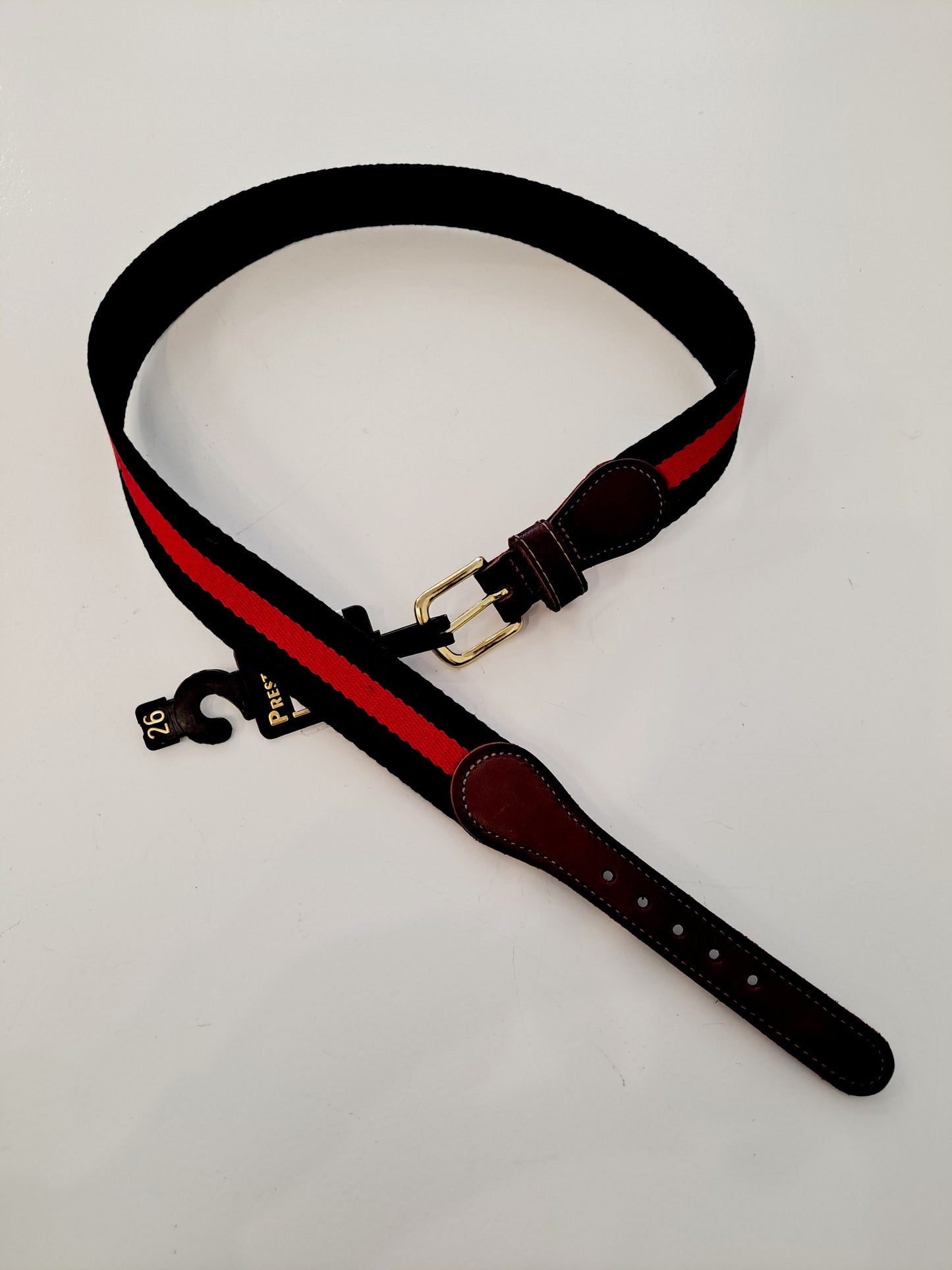 Ebinger Leather - Navy/Red Children's Belt
