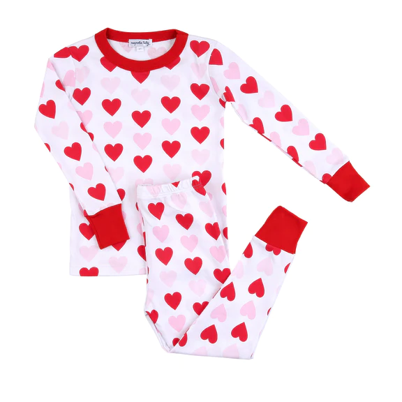 Magnolia Baby - Heart to Heart Long Pajamas