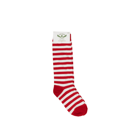 The Oaks - Red Striped Knee High Socks