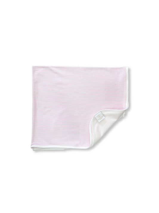 Lullaby Set - Bundled Up Blanket Pink Mini Gingham