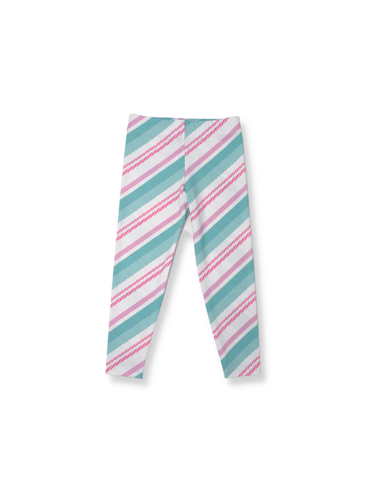 SET Athleisure - Lucy Legging Candy Cane Pink & Turquoise