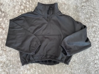 Honesty - Quarter Zip Pullover Black