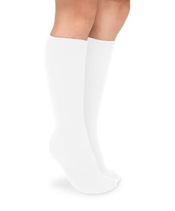 Little Louanne - Solid White Knee High Socks