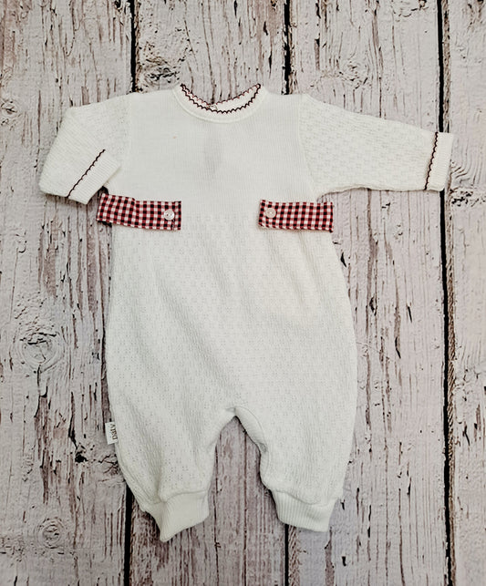 Paty - Romper Red Gingham Side Tabs