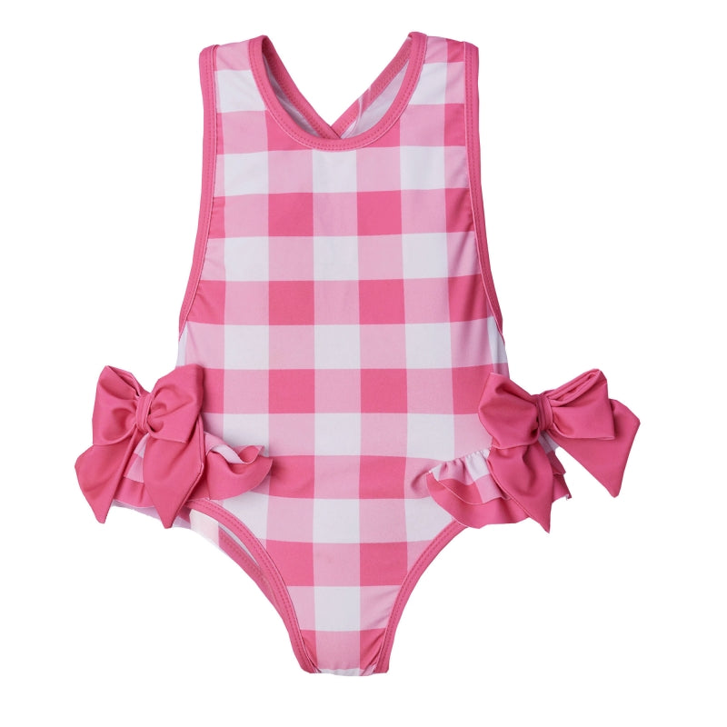 Sal & Pimenta - Pink jam Buffalo Check Swimsuit